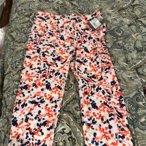 NWT girls multicolor leggings Eddie Bauer